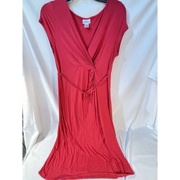 Motherhood Tank Dress Red Tie NWOT - Medium - Picture 1 of 7